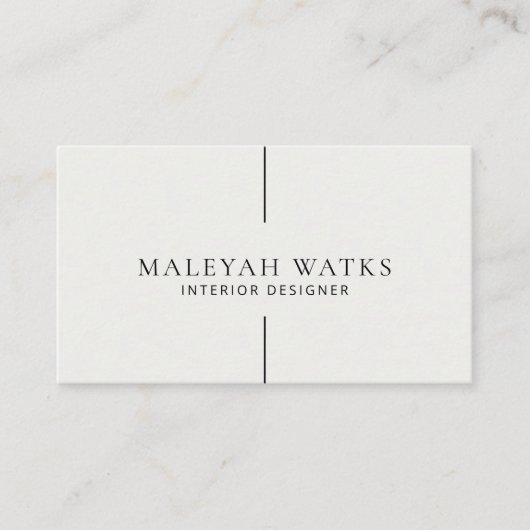 業務ミニマルカード 名刺 (正面)