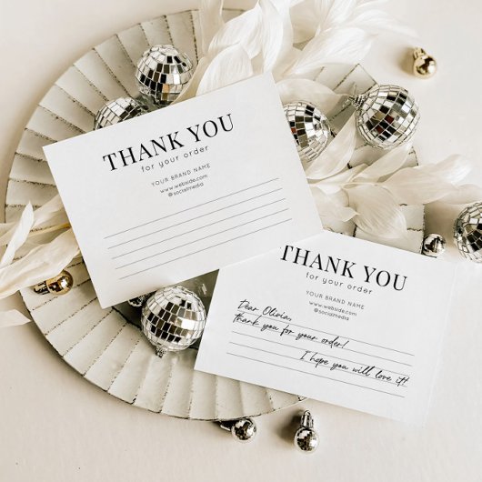 業務ミニマルサンキューカード 名刺