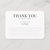 業務ミニマルサンキューカード 名刺 (正面)