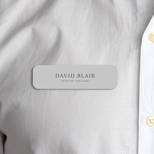 業務ミニマルモダン 名札