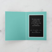 業務モダンから従業員へのパーソナライズされた誕生日 サンキューカード (内部)