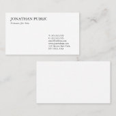 業務モダンエレガントプロフェッショナルシンプルデザイン 名刺 (正面/裏面)