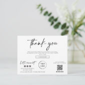 業務モダンサンキューカードのスクリプト 招待状 (スタンド正面)