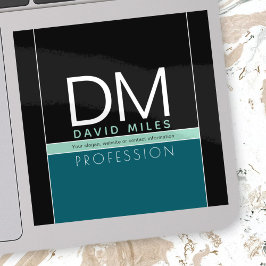 業務モダンテンプレート | すべての色をカスタマイズ シール