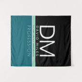 業務モダンテンプレート | すべての色をカスタマイズ タペストリー (正面(横))