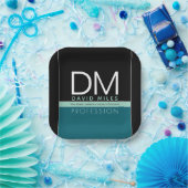 業務モダンテンプレート | すべての色をカスタマイズ ペーパープレート (パーティー)