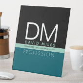 業務モダンテンプレート | すべての色をカスタマイズ 台座サイン (インサイチュ)