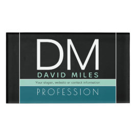 業務モダンテンプレート | すべての色をカスタマイズ 名札