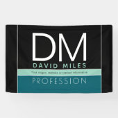 業務モダンテンプレート | すべての色をカスタマイズ 横断幕 (横)