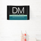 業務モダンテンプレート | すべての色をカスタマイズ 横断幕 (インサイチュ)