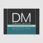 業務モダンテンプレート | すべての色をカスタマイズ 薄葉紙 (正面)