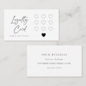 業務モダンハート10品目ロイヤリティカード ロイヤリティカード (正面/裏面)