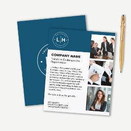 業務モダンパーソナライズされた チラシ