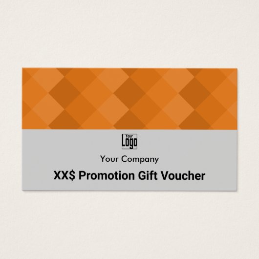 業務モダンプロモーションギフト券カード (正面)
