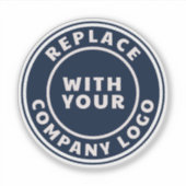 業務モダンロゴの企業の従業員 シール (正面)