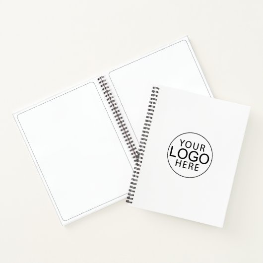 業務モダンロゴの企業の従業員 ノートブック (内部)