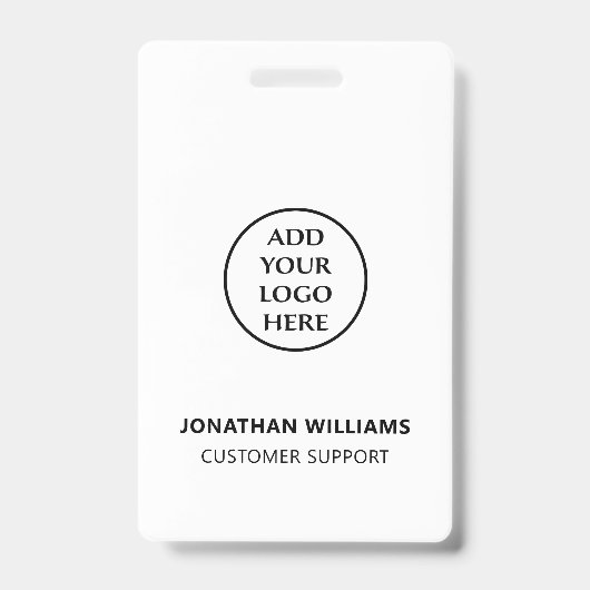 業務モダンロゴスタッフ名役職（縦書き） バッジ (正面)