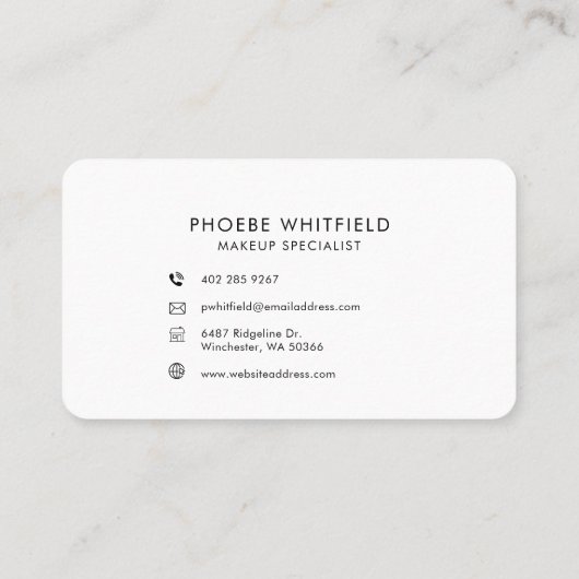 業務モダンロゴ手作り会社 ロイヤリティカード (裏面)