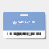 業務モダン企業のスタッフID バッジ (Back)