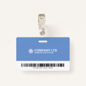 業務モダン企業のスタッフID バッジ (裏面クリップ)