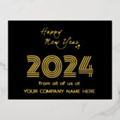 業務モダン同性愛者コードの休日 箔シーズンポストカード (正面)