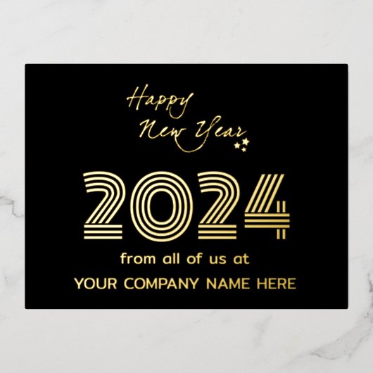 業務モダン同性愛者コードの休日 箔シーズンポストカード (正面)