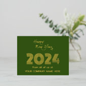 業務モダン同性愛者コード会社 箔シーズンポストカード (立ち正面)