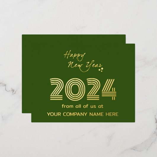 業務モダン同性愛者コード会社 箔シーズンポストカード (正面/裏面)