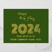 業務モダン同性愛者コード会社 箔シーズンポストカード (正面)