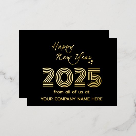 業務モダン同性愛者コード会社 箔シーズンポストカード (正面/裏面)