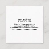 業務モダン図 スクエア名刺 (裏面)