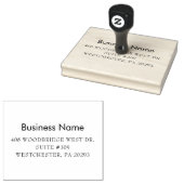 業務モダン差出人住所カスタム ラバースタンプ (押印)