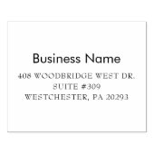 業務モダン差出人住所カスタム ラバースタンプ (インプリント)