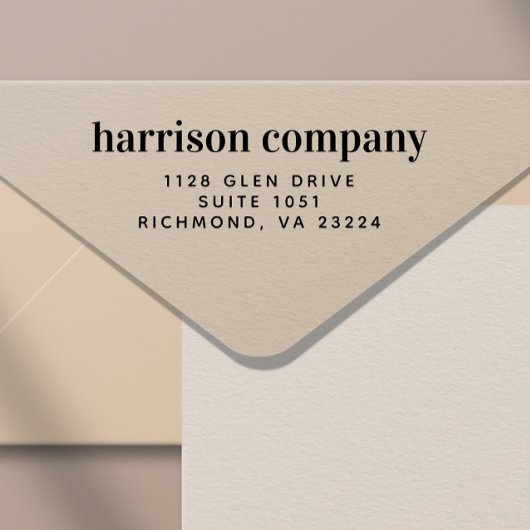 業務モダン差出人住所 セルフインキングスタンプ