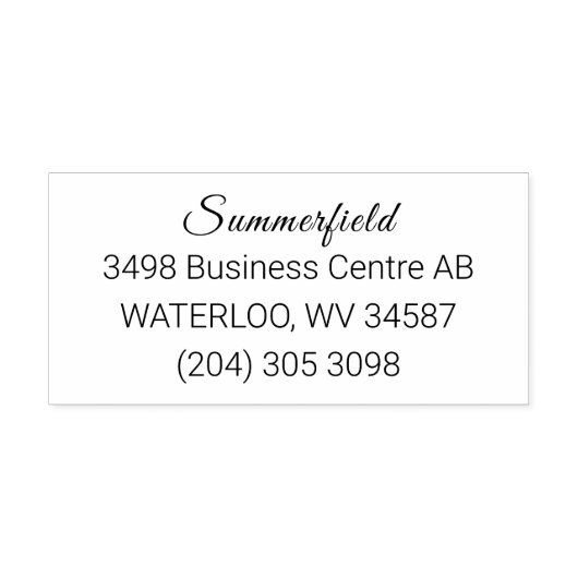 業務モダン情報室の住所 セルフインキングスタンプ (デザイン)