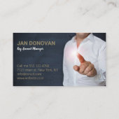 業務モダン担当者カジュアル鍵アカウント管理者 名刺 (裏面)