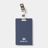 業務モダンID バッジ (クリップ付き裏面)