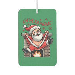 業務上危険なサンタが火災に遭う カーエアーフレッシュナー