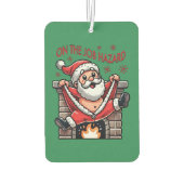 業務上危険なサンタが火災に遭う カーエアーフレッシュナー (裏面)