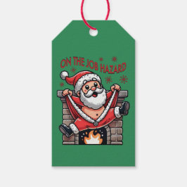 業務上危険なサンタが火災に遭う ギフトタグ