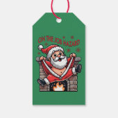 業務上危険なサンタが火災に遭う ギフトタグ (裏面)