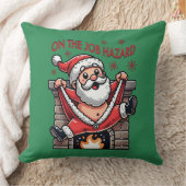 業務上危険なサンタが火災に遭う クッション (ブランケット)