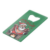 業務上危険なサンタが火災に遭う クレジットカード栓抜き (裏面アングル)