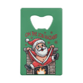 業務上危険なサンタが火災に遭う クレジットカード栓抜き (裏面)