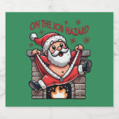 業務上危険なサンタが火災に遭う ビールラベル (シングルラベル)