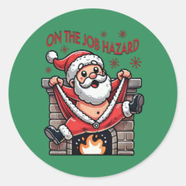業務上危険なサンタが火災に遭う ラウンドシール