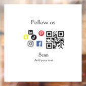 業務会社シンプルホームページのバーコードQRコード ウィンドウサイン (シート2)