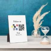 業務会社シンプルホームページのバーコードQRコード フォトプラーク (側面)