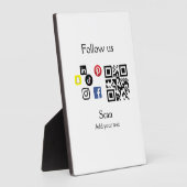 業務会社シンプルホームページのバーコードQRコード フォトプラーク (側面)