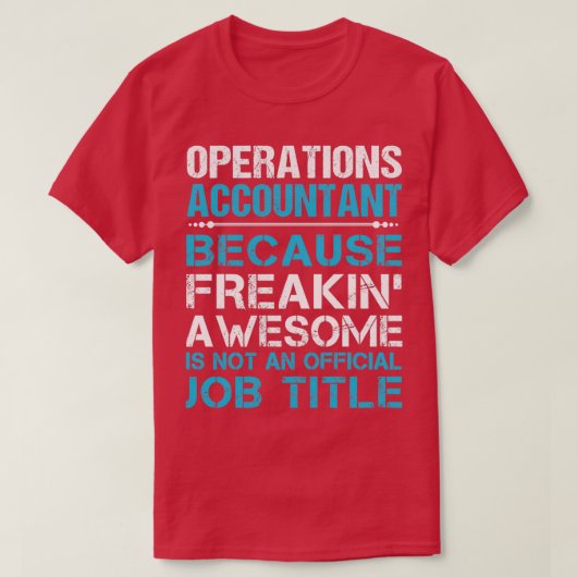 業務会計士の素晴らし仕事のギフトIt Tシャツ (デザイン正面)